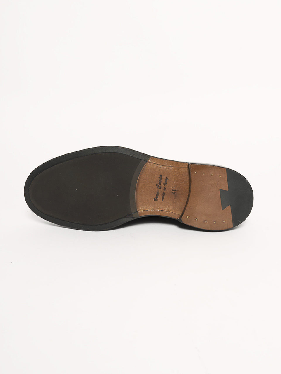 DUCA DI WELLES Stringata pelle liscia Testa di moro Offerta