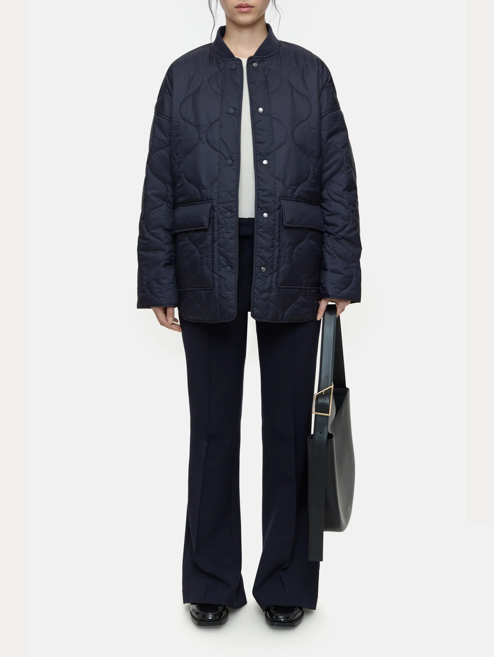 CLOSED Giubbotto Trapuntato in Nylon Blu Online