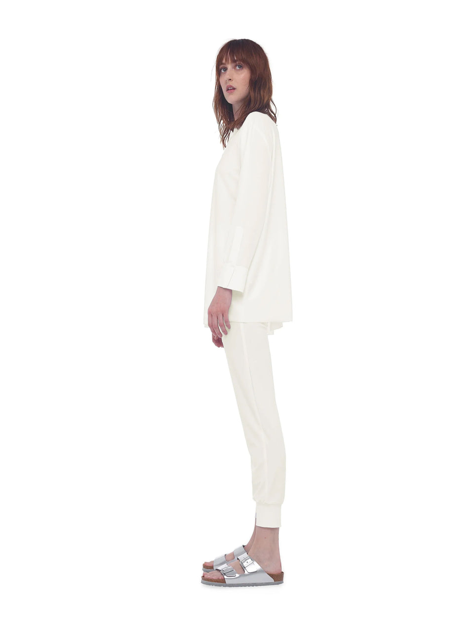 NORMA KAMALI Camicia con Chiusura in Velcro Avorio Offerte
