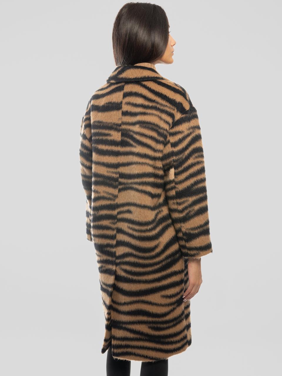 MAX MARA Cappotto Jacquard Animalier Vidim Cammello Moda