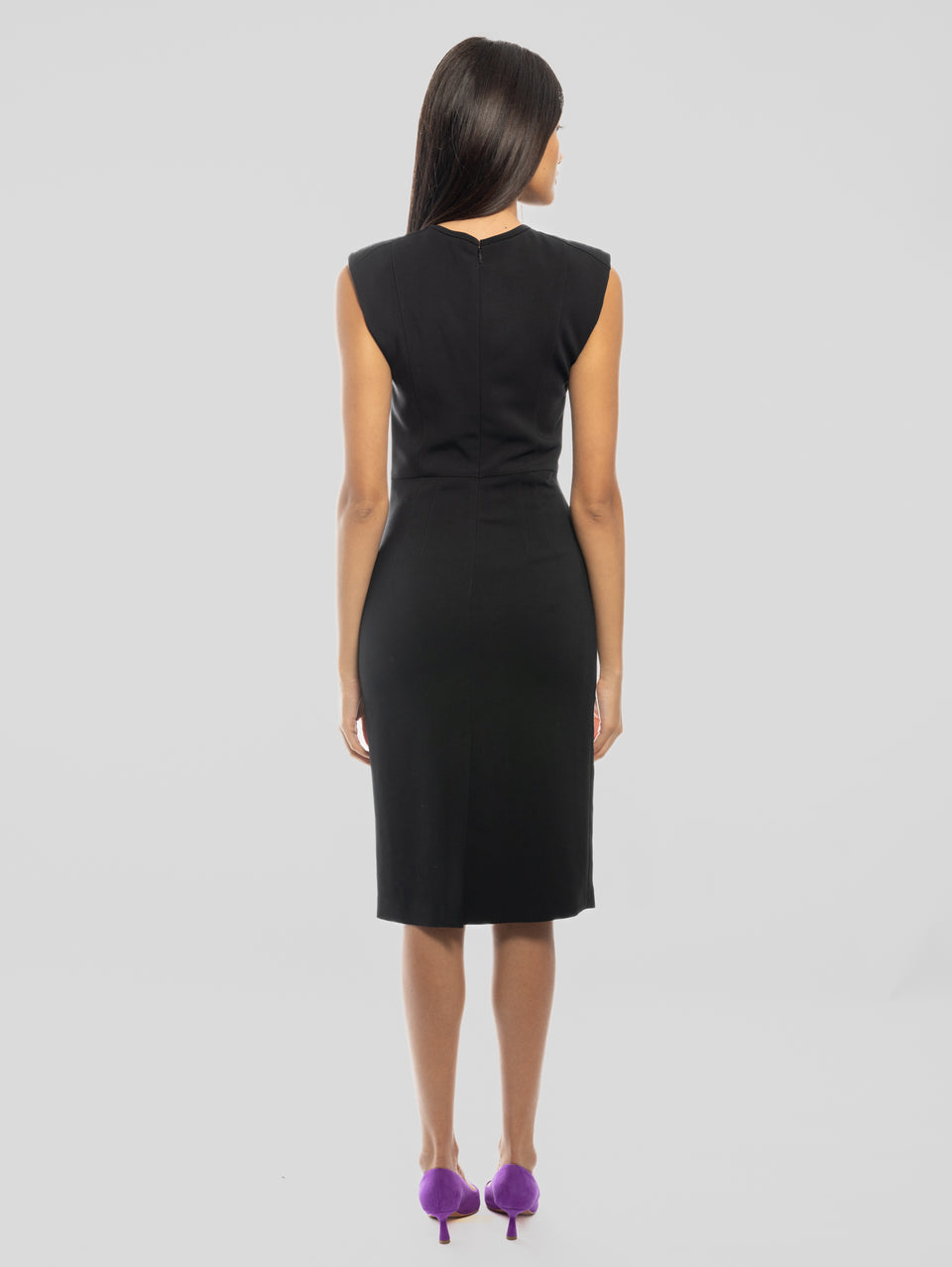 PINKO Abito Tubino in Cady Tecnico Nero 2025
