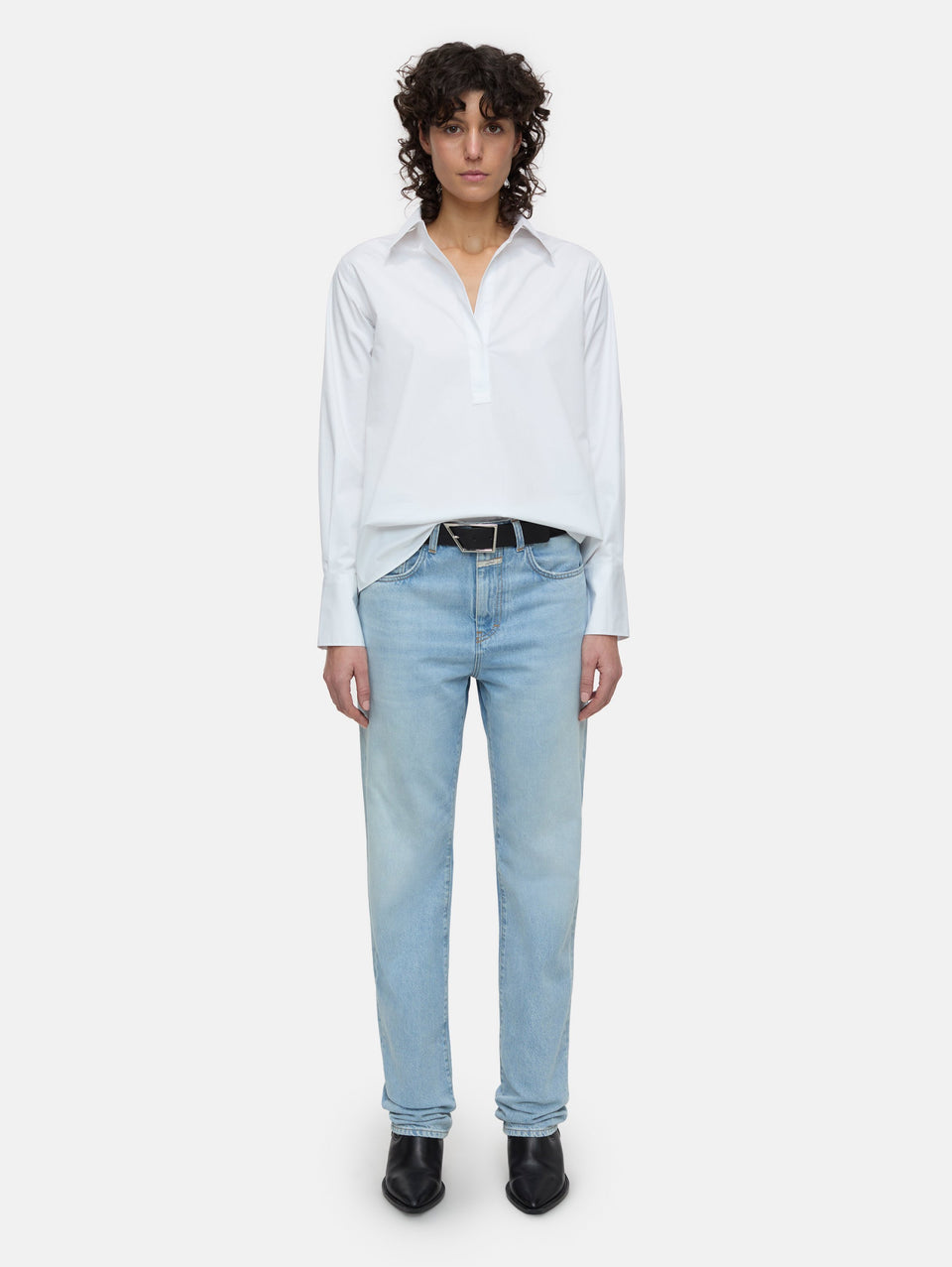 CLOSED Blusa con Scollo a Tunica Bianco Presa