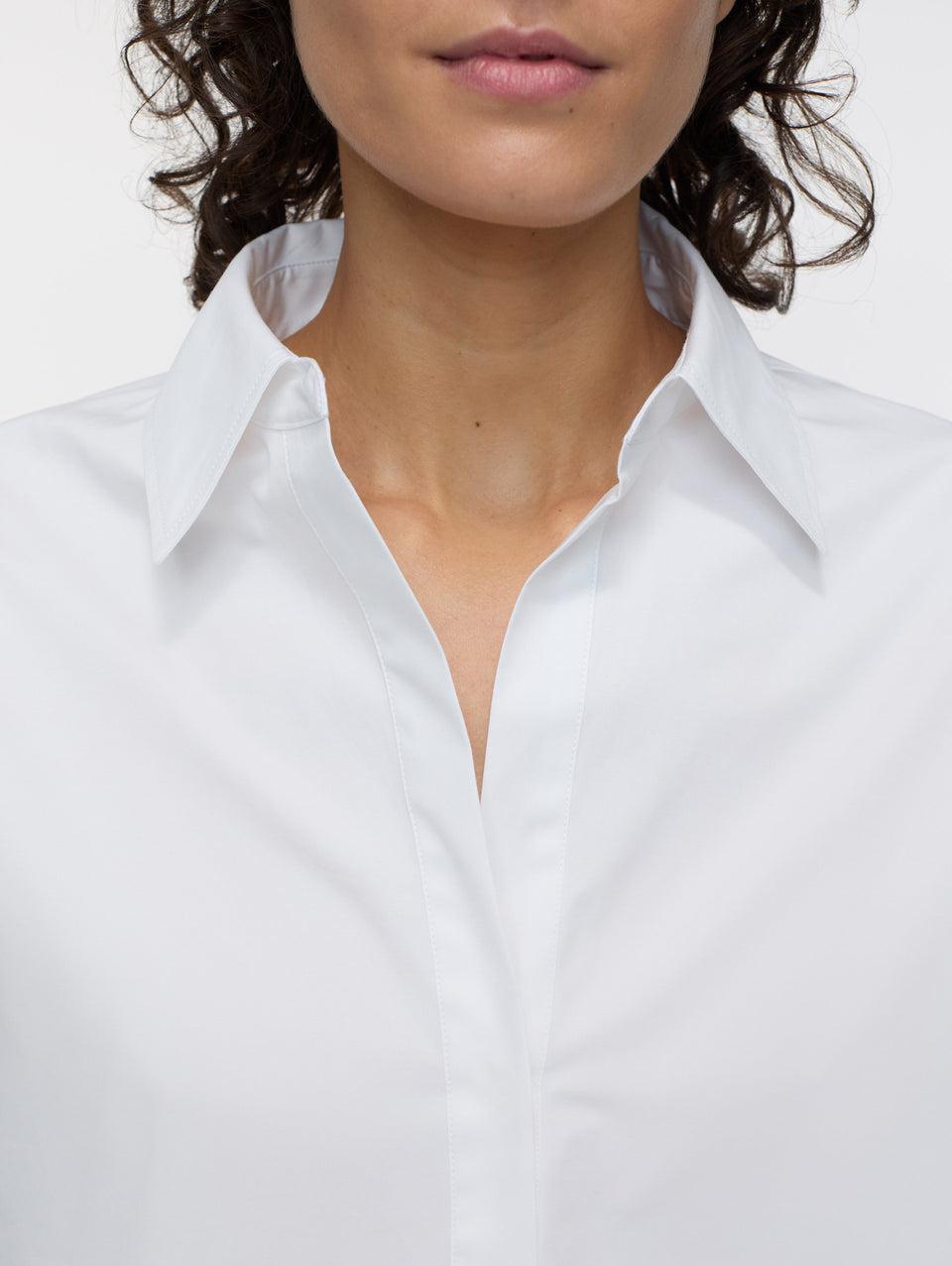 CLOSED Blusa con Scollo a Tunica Bianco Presa