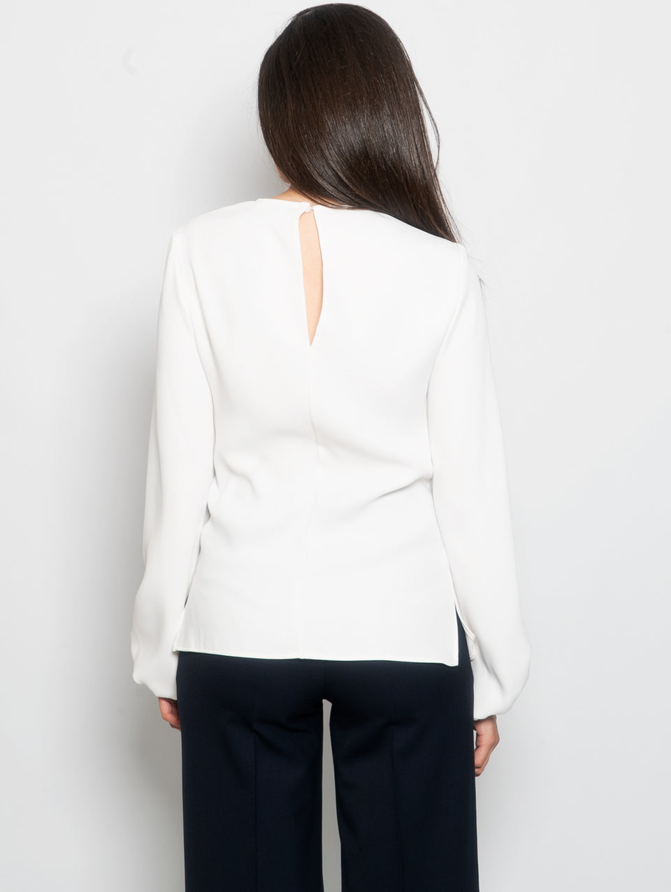P.A.R.O.S.H. Blusa con Manica a Palloncino Panna Online