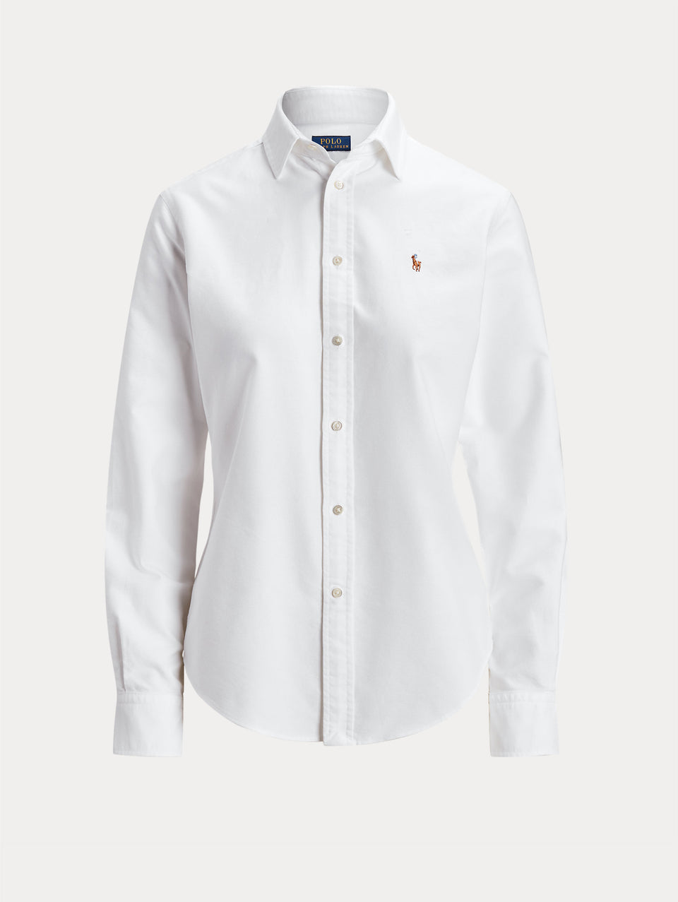RALPH LAUREN Camicia Slim Fit in Oxford Bianco Italia