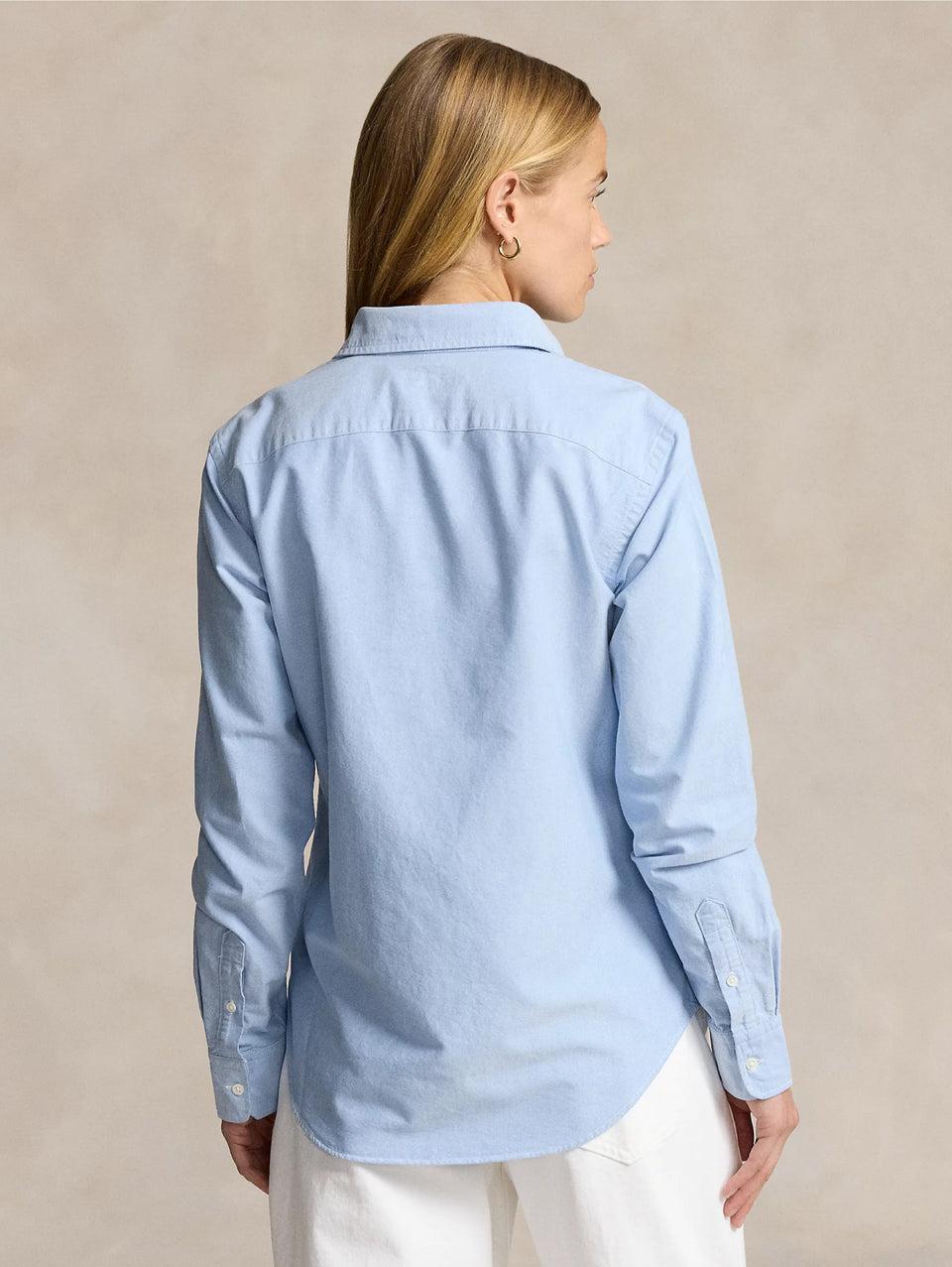 RALPH LAUREN Camicia Slim Fit in Oxford Blu 2025
