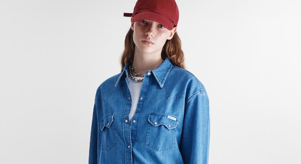 Washington Dee Cee Blue Denim Shirt Offerte
