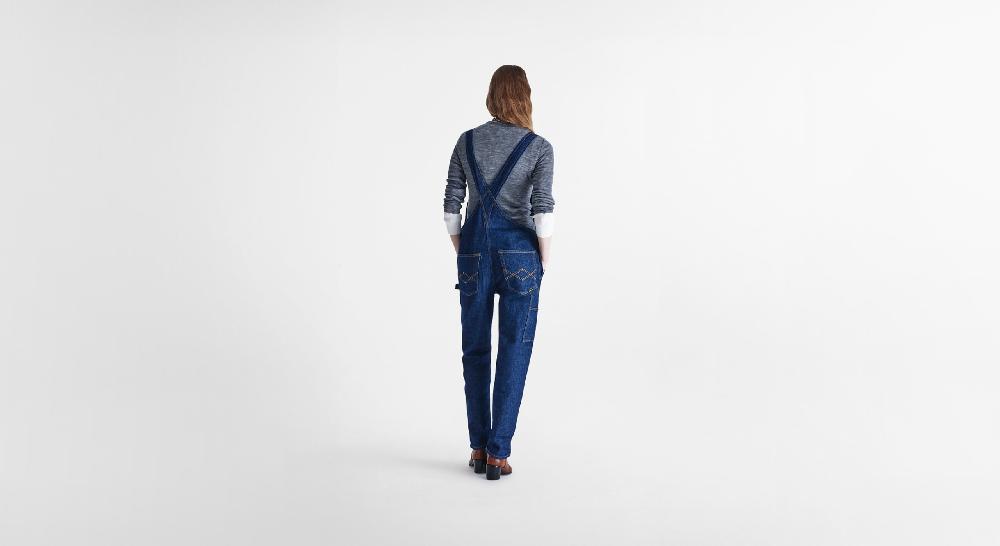 Washington Dee Cee Dark Blue Denim Overalls In Saldo