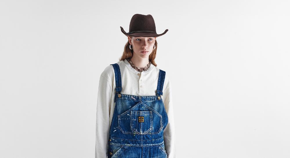 Washington Dee Cee Distressed Dark Blue Overalls Trasporto libero internazionale