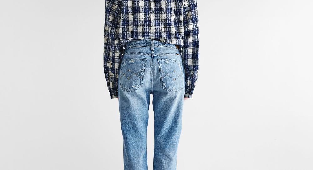 Washington Dee Cee Distressed Light Blue Ranch Denim Promozione