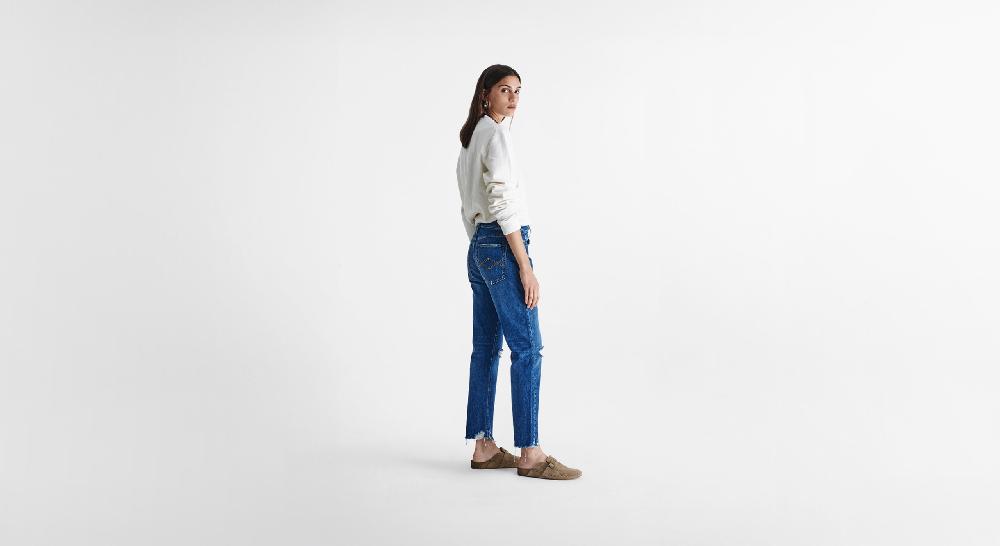 Washington Dee Cee Distressed Blue Ranch Denim Negozi Online