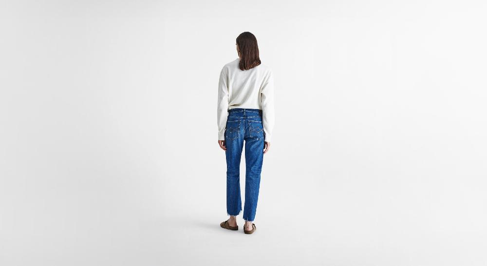 Washington Dee Cee Distressed Blue Ranch Denim Negozi Online