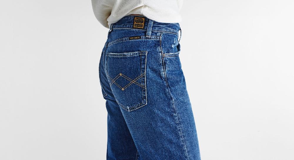 Washington Dee Cee Distressed Blue Ranch Denim Negozi Online