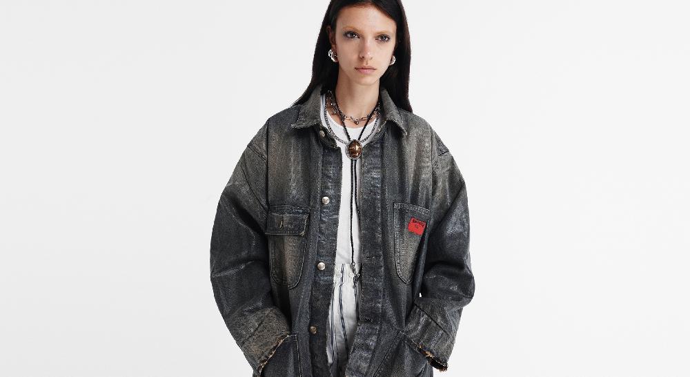 Washington Dee Cee LOOSE FIT TRUCKER JACKET Saldi Di Fabbrica