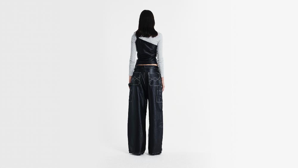 Washington Dee Cee W053 PANTALONE LEATHER OVER WORK 2025