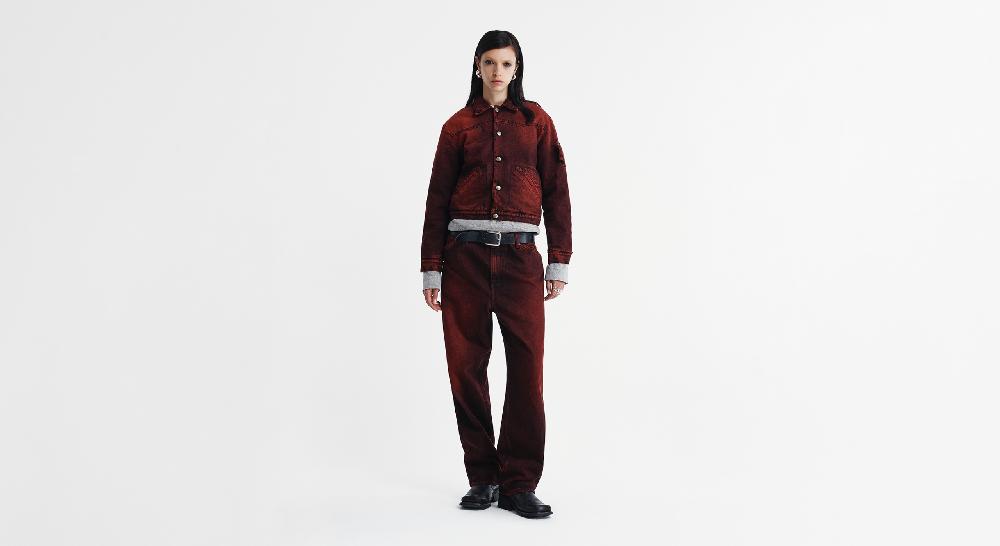 Washington Dee Cee CROPPED TRUCKER JACKET In Linea