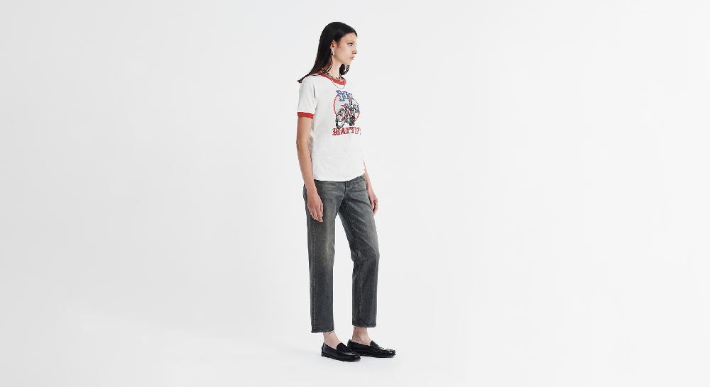 Washington Dee Cee RED RIBBED T-SHIRT Promozione