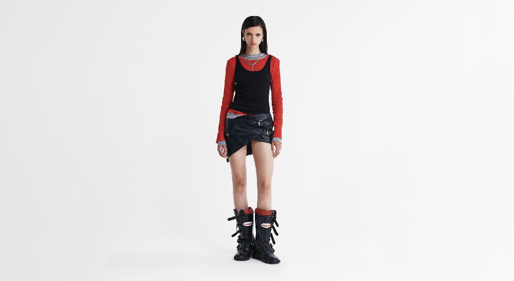 Washington Dee Cee LEATHER MINI SKIRT