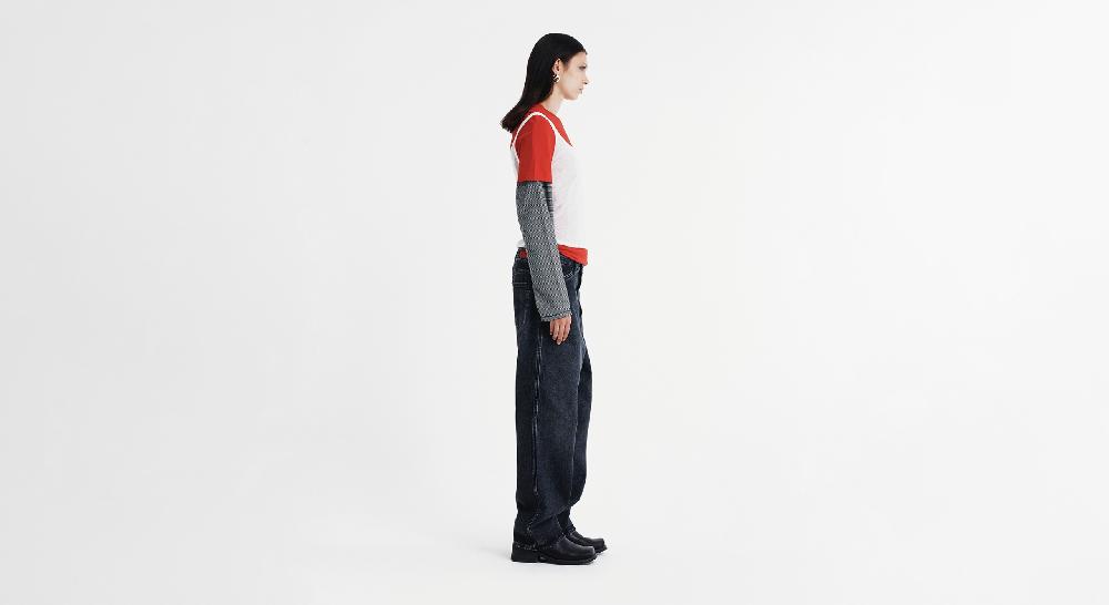 Washington Dee Cee VINTAGE WASHED BLACK DENIM PANTS Fino Al -60%