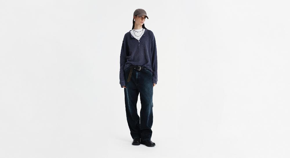 Washington Dee Cee STONE BLACK DENIM PANTS