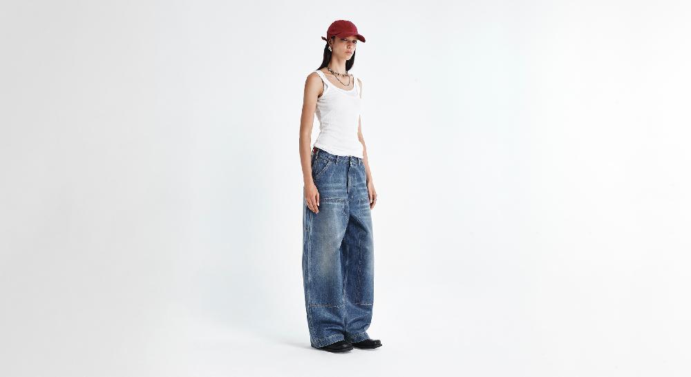 Washington Dee Cee WORK BLUE DENIM PANTS Flash Sale