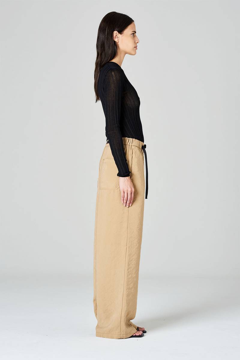 White sand Pantaloni palazzo in modal Qualità Garantita