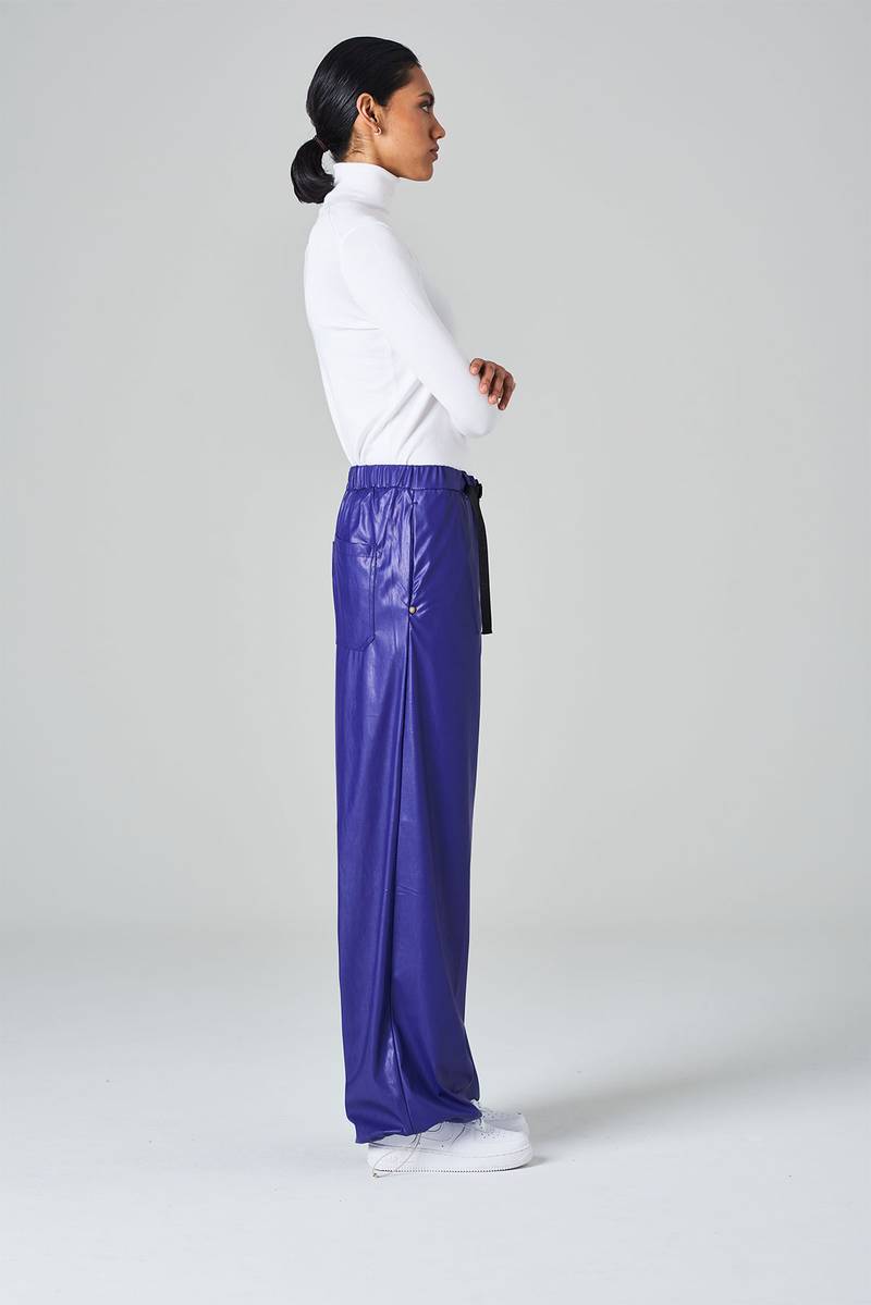 White sand Pantalone a gamba dritta stringibile con laccio Presa