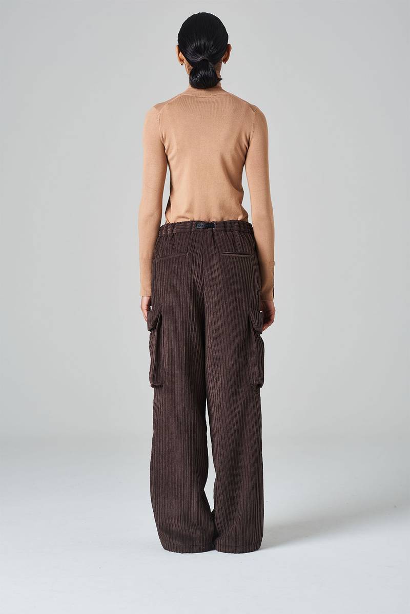 White sand Pantalone tasconato in velluto a coste Sconto