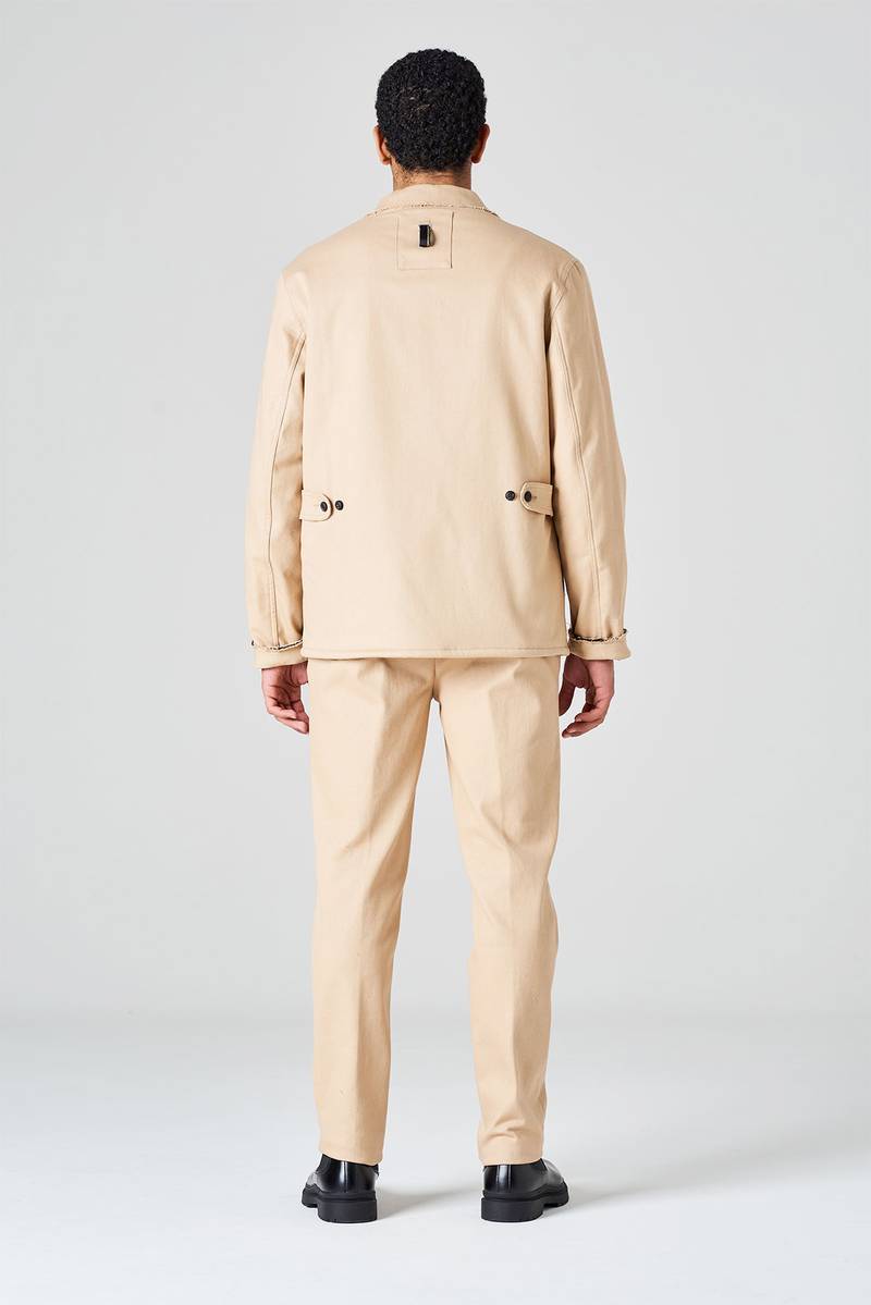 White sand Over shirt regular fit in bull denim di cotone Offerte