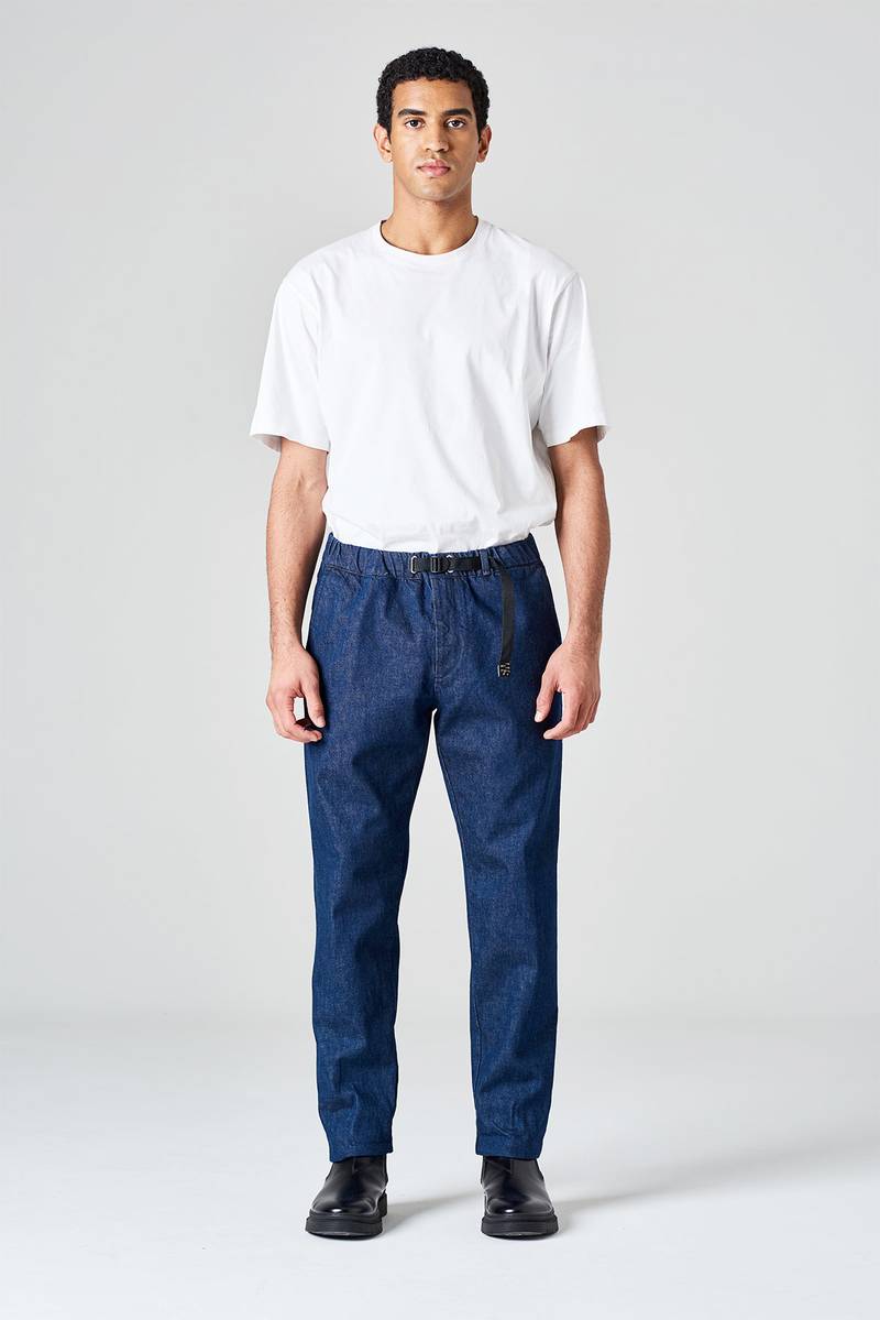 White sand Pantalone in denim cimosato Italia