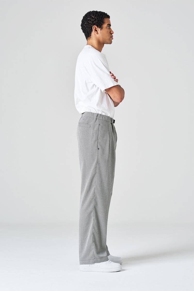 White sand Pantalone gamba larga in flanella Negozi Online