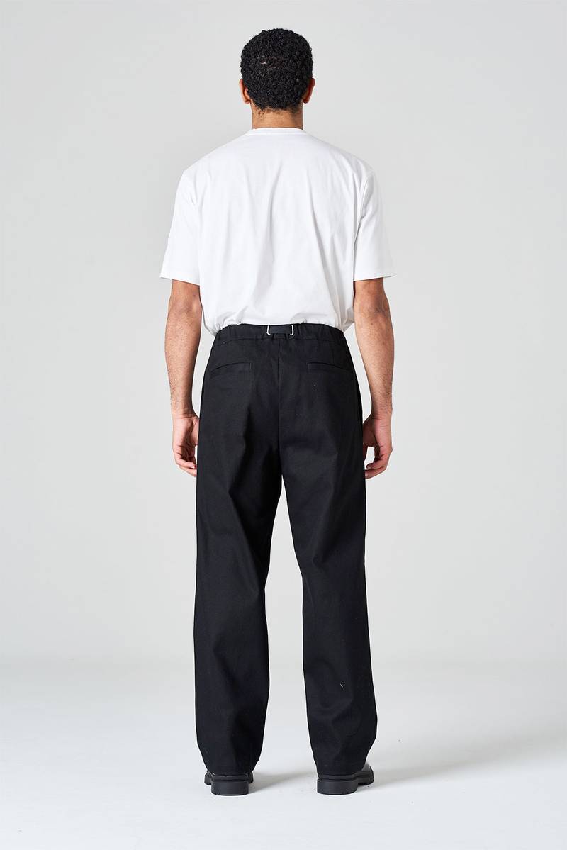 White sand Pantalone gamba larga con pinces centrale Consegna Veloce