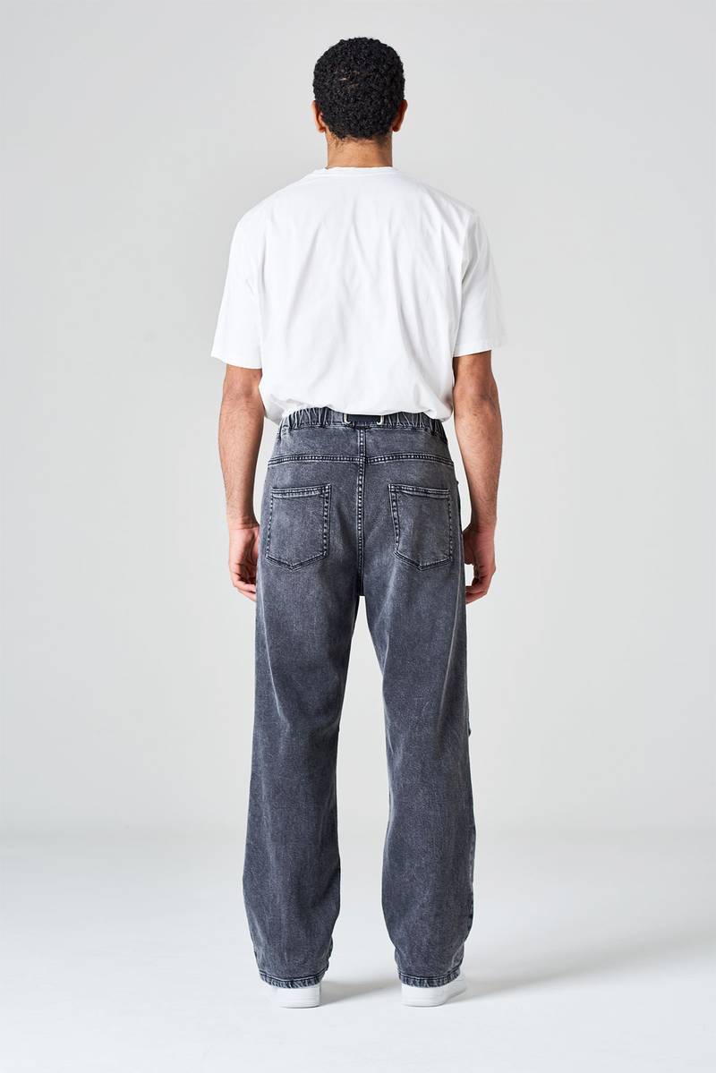 White sand Pantalone cinque tasche in denim cimosato Fino Al -60%