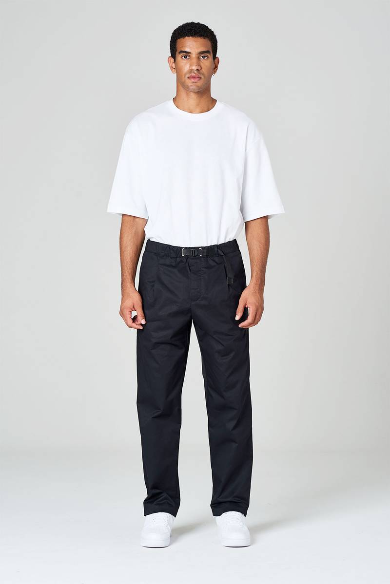 White sand Pantalone modello tuta con pinces Outlet