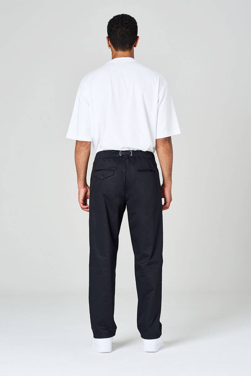 White sand Pantalone modello tuta con pinces Outlet