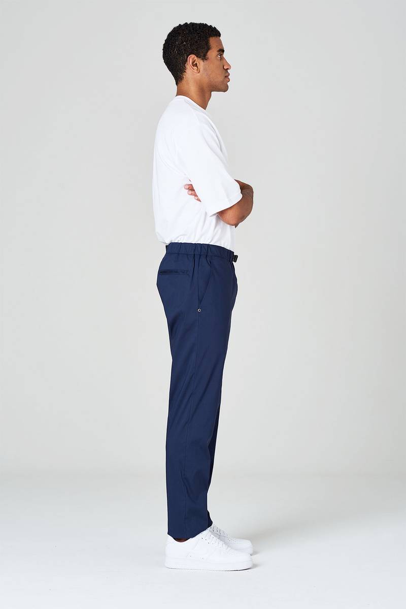 White sand Pantaloni in tela paracadute elasticizzata con vita elasticizzata Saldi Di Fabbrica