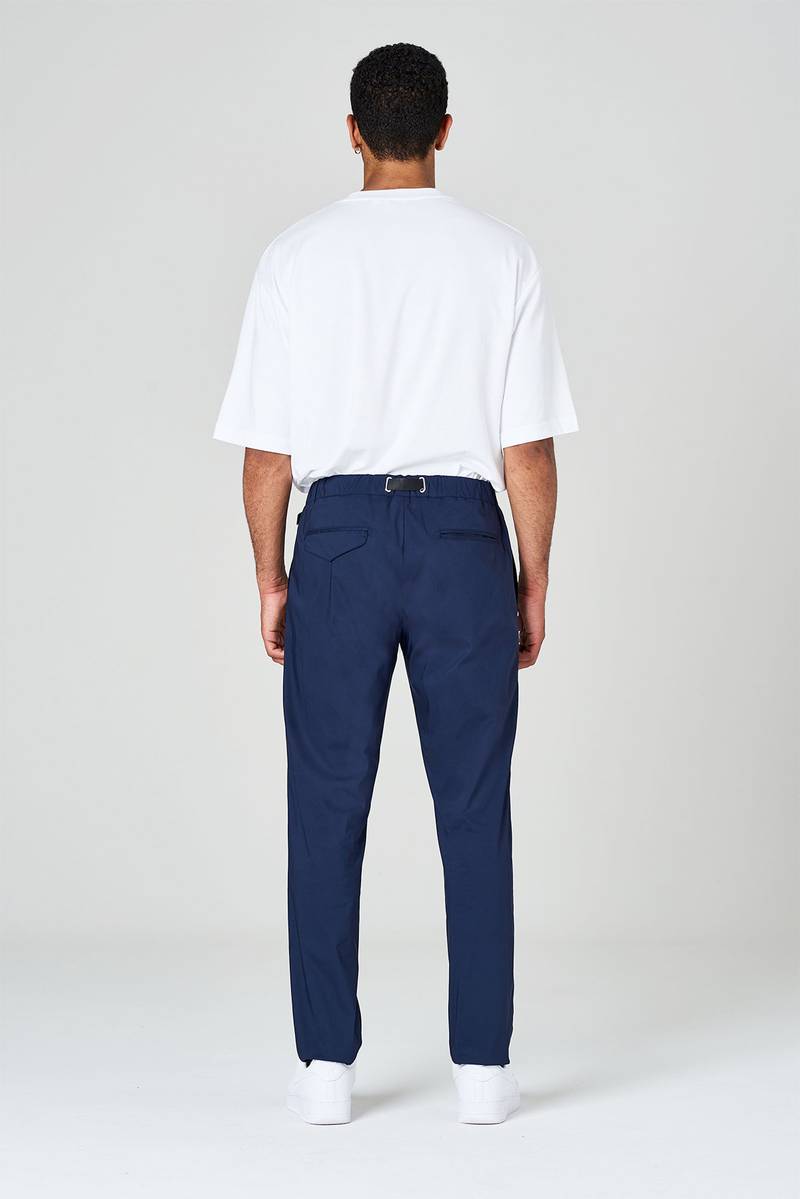 White sand Pantaloni in tela paracadute elasticizzata con vita elasticizzata Saldi Di Fabbrica