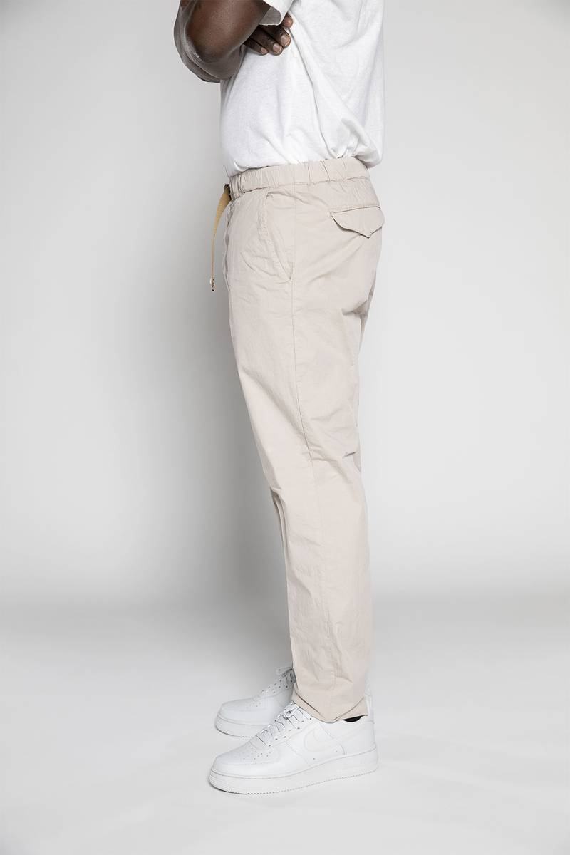 White sand Pantaloni in tela paracadute di cotone In Saldo