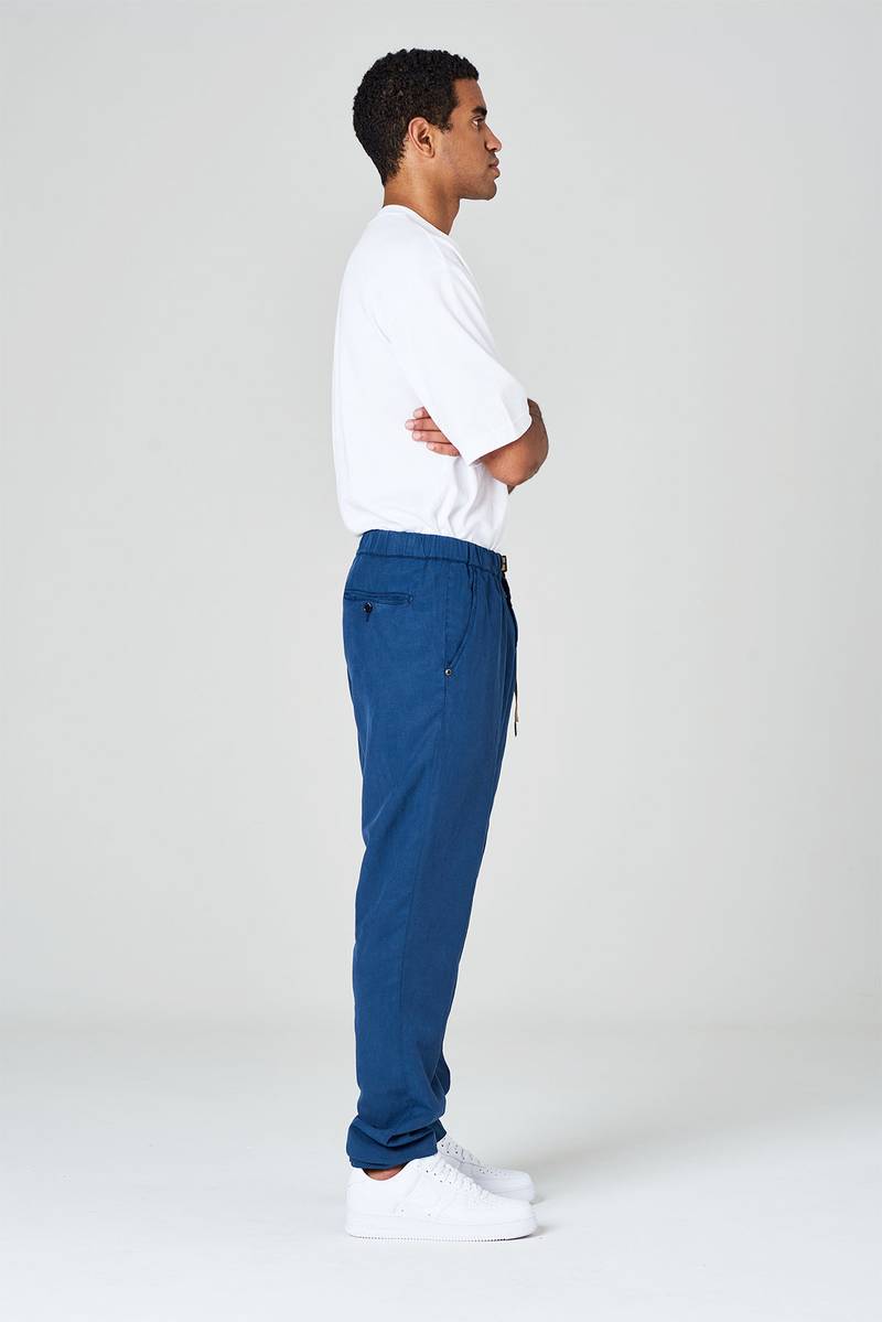 White sand Tuta slim lino Moda