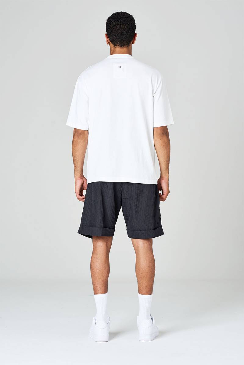 White sand T-shirt girocollo in jersey di cotone tinto in capo In Linea