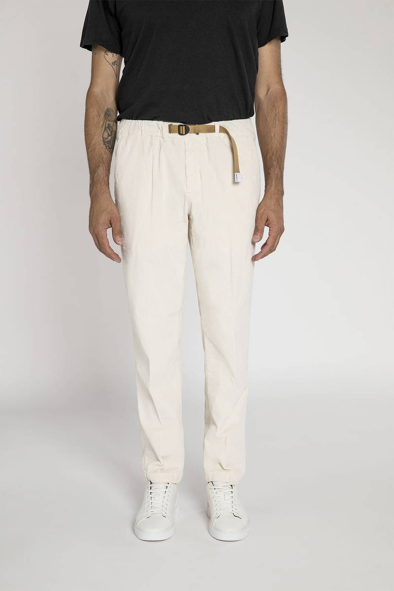 White sand Pantalone in velluto a coste di cotone Acquista Ora