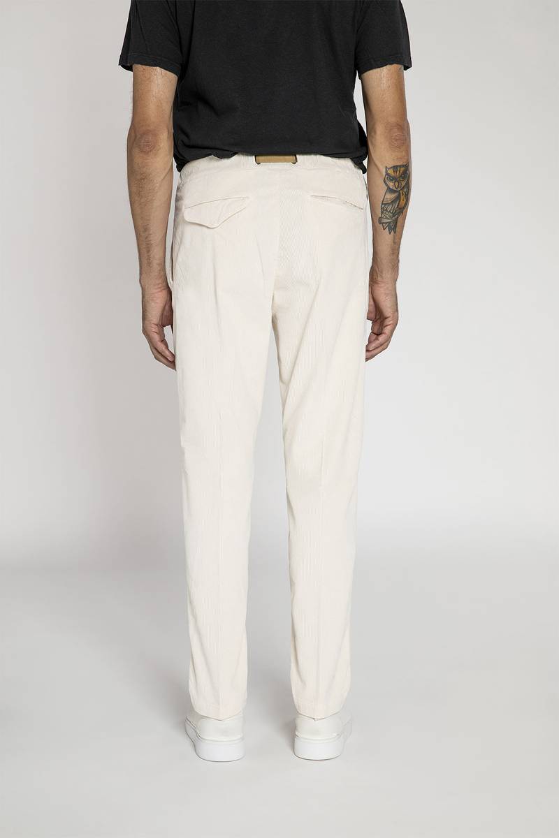 White sand Pantalone in velluto a coste di cotone Acquista Ora