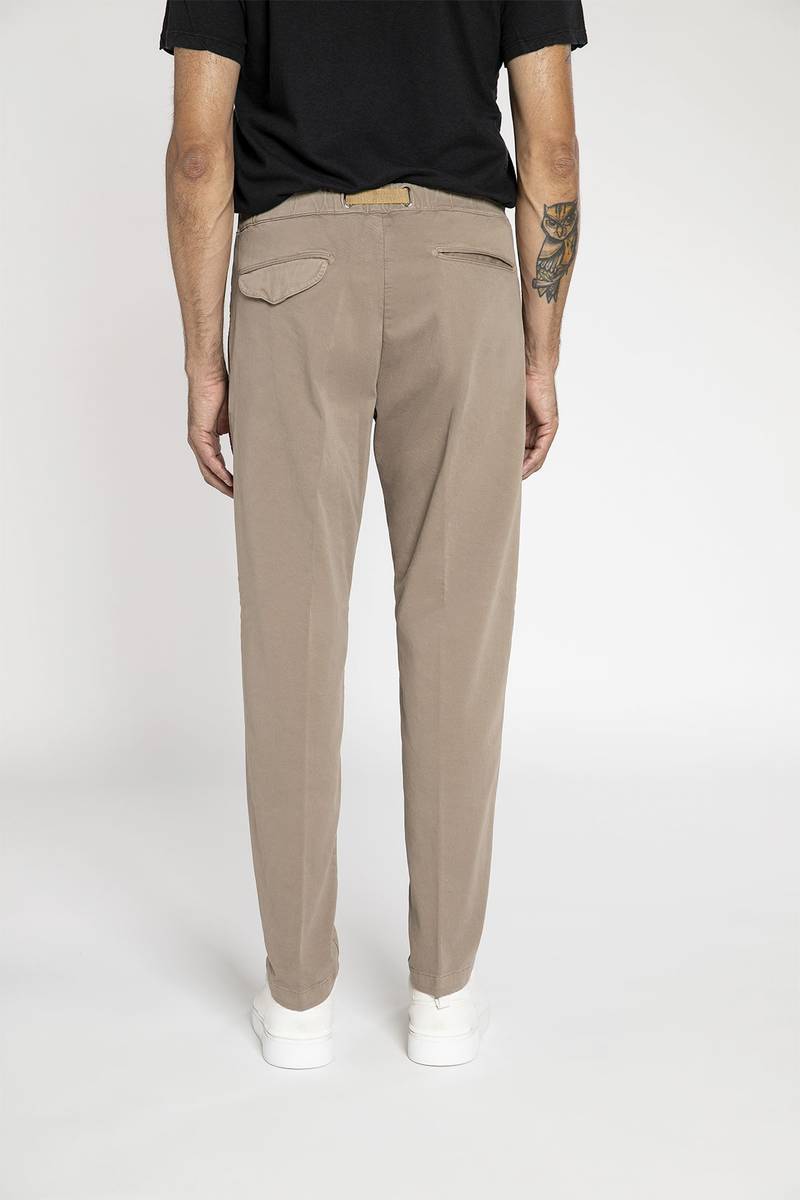 White sand Pantalone in cotone stretch Shopping Online