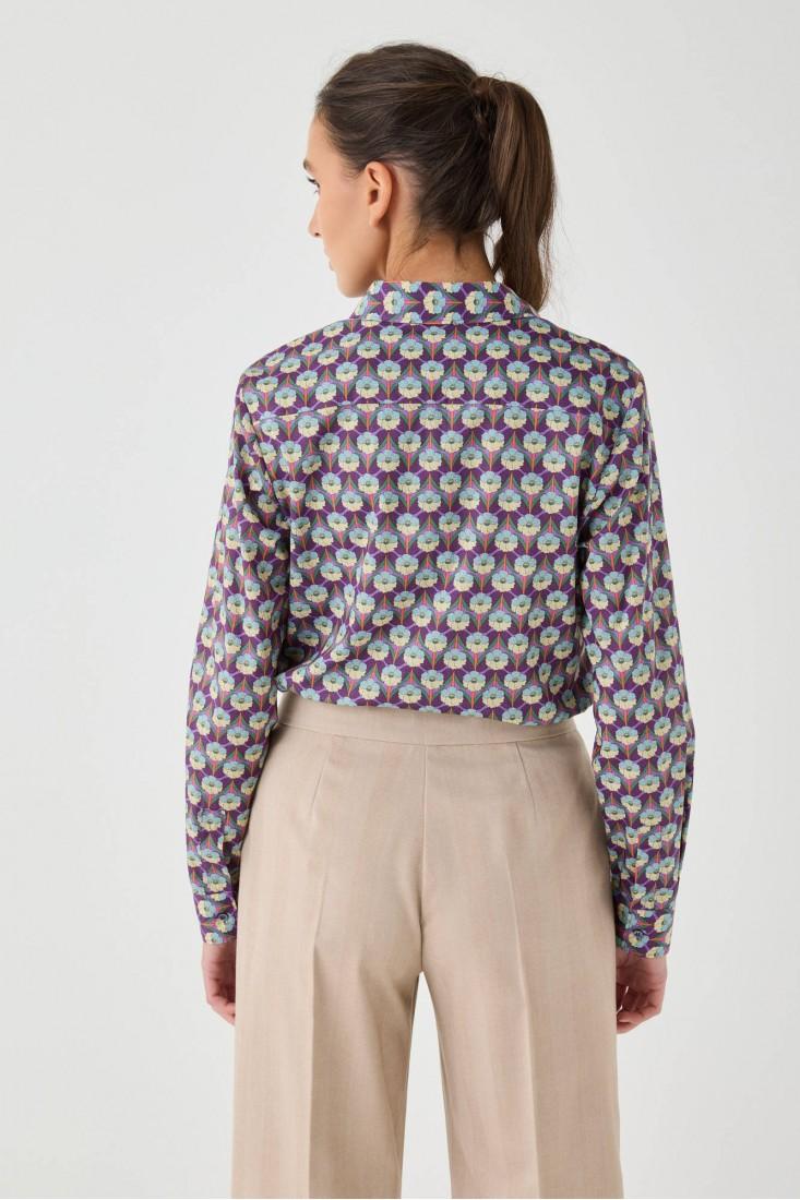 Zanetti 1965 Camicia in cotone Liberty Saldi