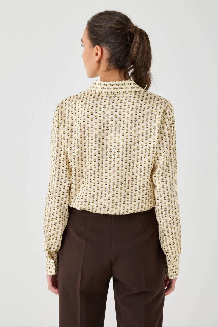 Zanetti 1965 Camicia in viscosa a fiorellini Hotsell