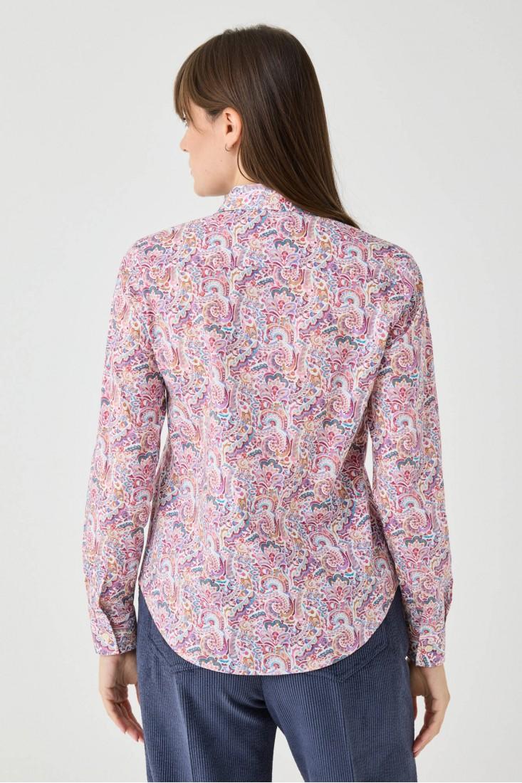 Zanetti 1965 Camicia con stampa paisley Saldi Di Fabbrica
