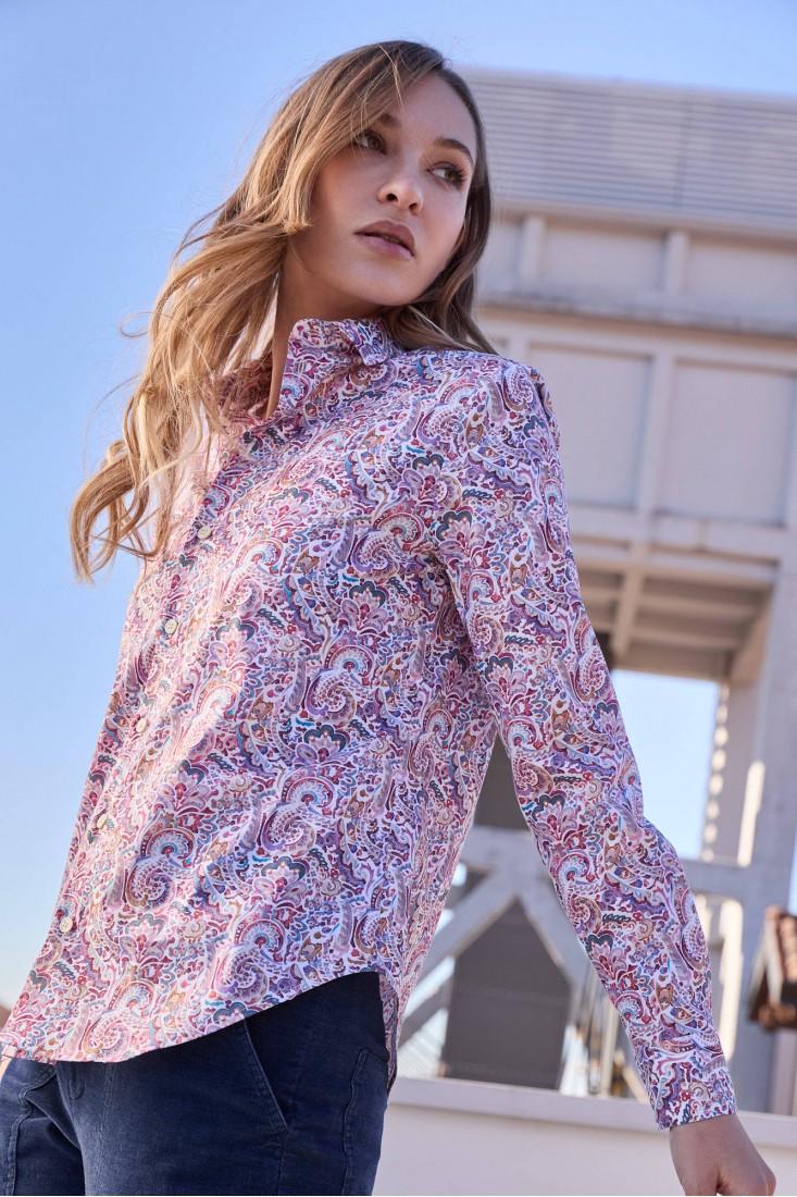 Zanetti 1965 Camicia con stampa paisley Saldi Di Fabbrica