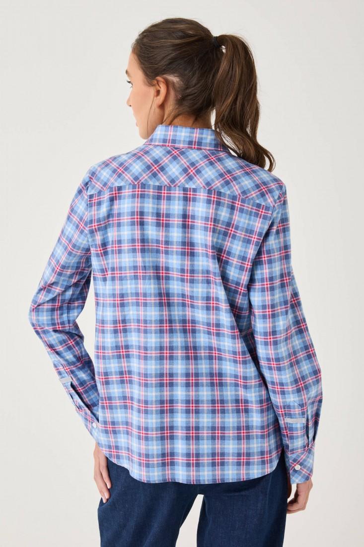 Zanetti 1965 Camicia a quadri con tasche frontali Spedizione Gratuita