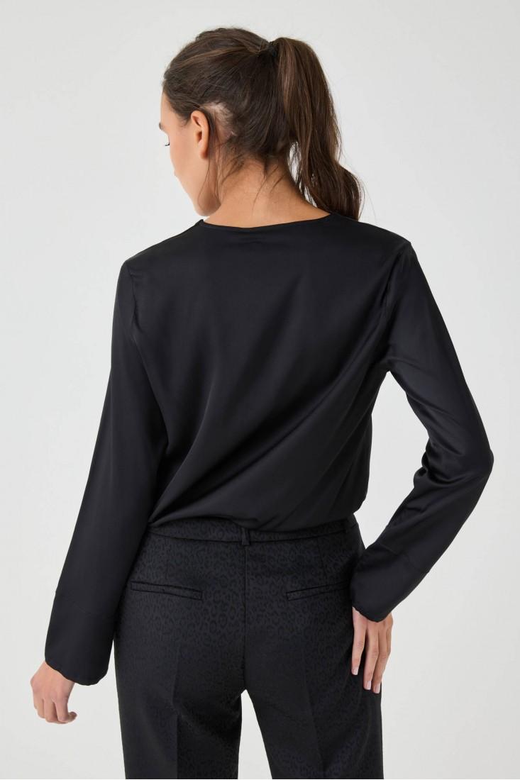 Zanetti 1965 Blusa in viscosa stretch Negozi Online