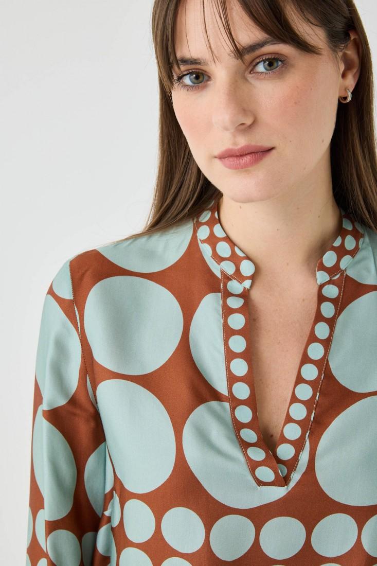 Zanetti 1965 Blusa con stampa geometrica Acquista Ora